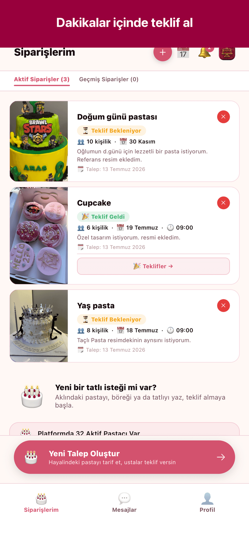 Pastacım ekran görüntüsü 1